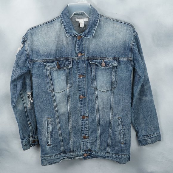 #10 Fover 21 Women's Denim Jeans Jacket - Picture 1 of 10